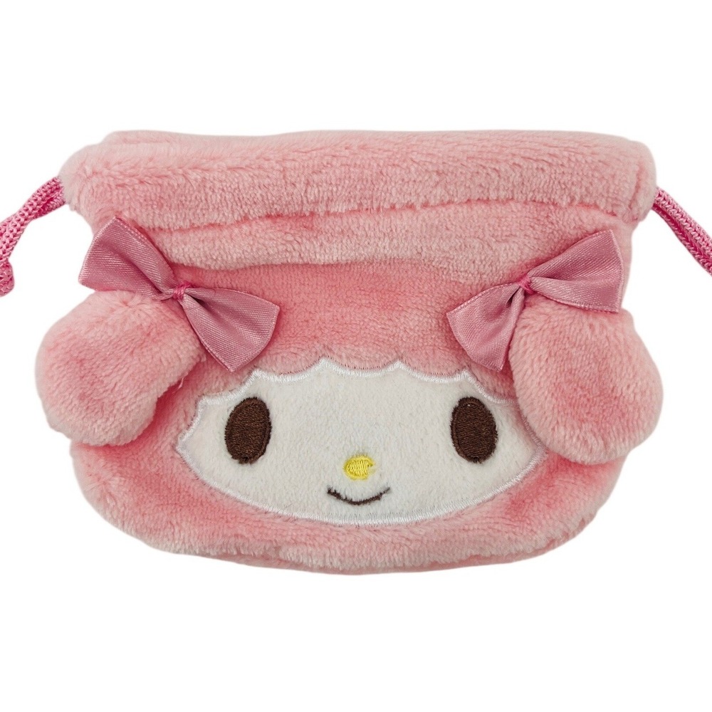Sanrio My Sweet Piano Plush Drawstring Pouch Pink Mini Bag NWT Japan Exclusive